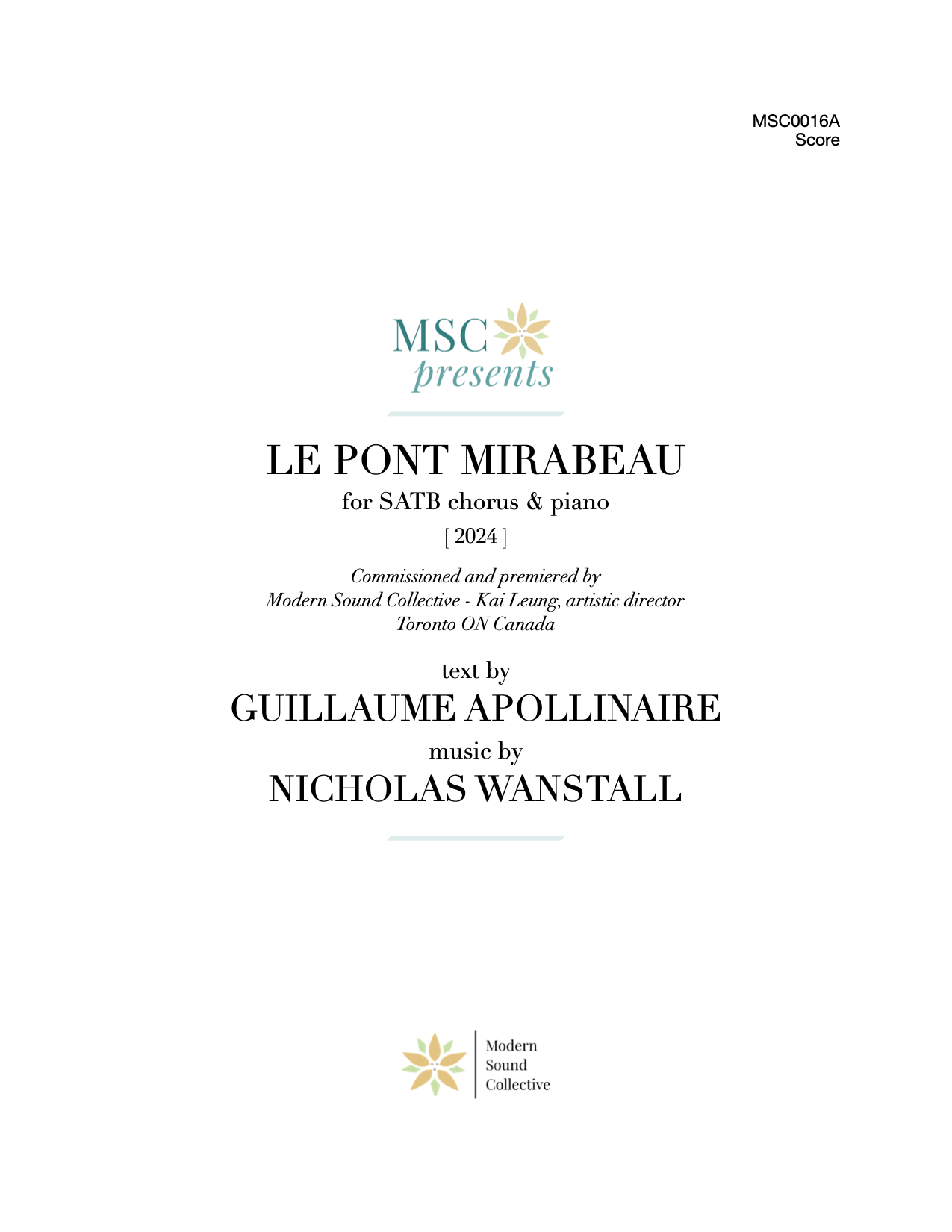 Le Pont Mirabeau